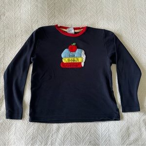 Bella Bliss appliqué tee school theme